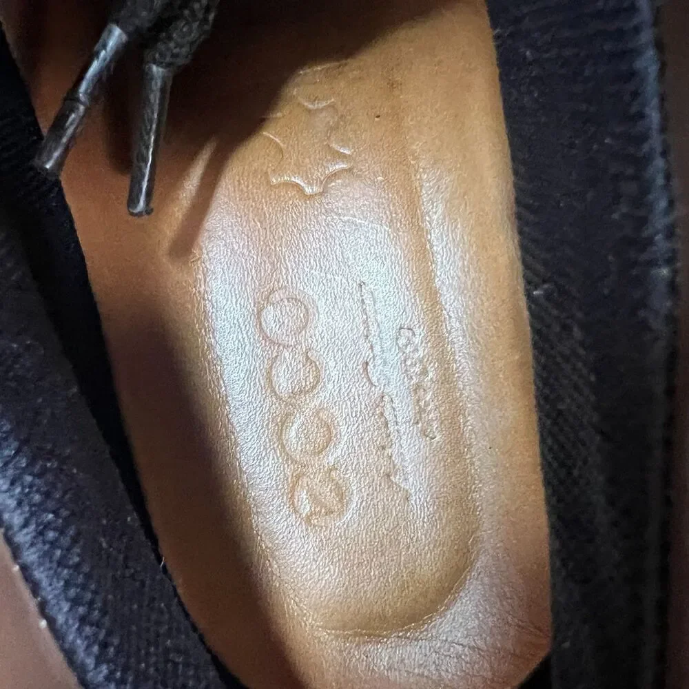 Ecco Leather Chukka Boots Gore Tex Mens 13 Brown Shoes 47 Shockpoint